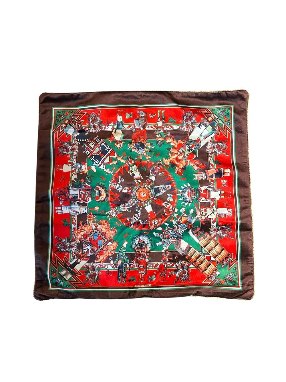 Hermes KACHINAS Pillow Cover Twin Sided Ultra Beautiful Ultra Soft